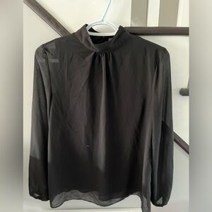 Black long sleeve blouse